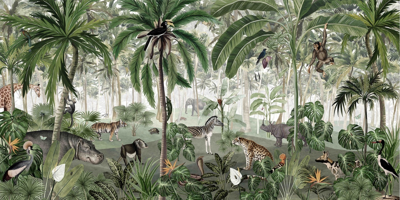 Fototapet Jungle Lookbook, Kikki Belle - 2