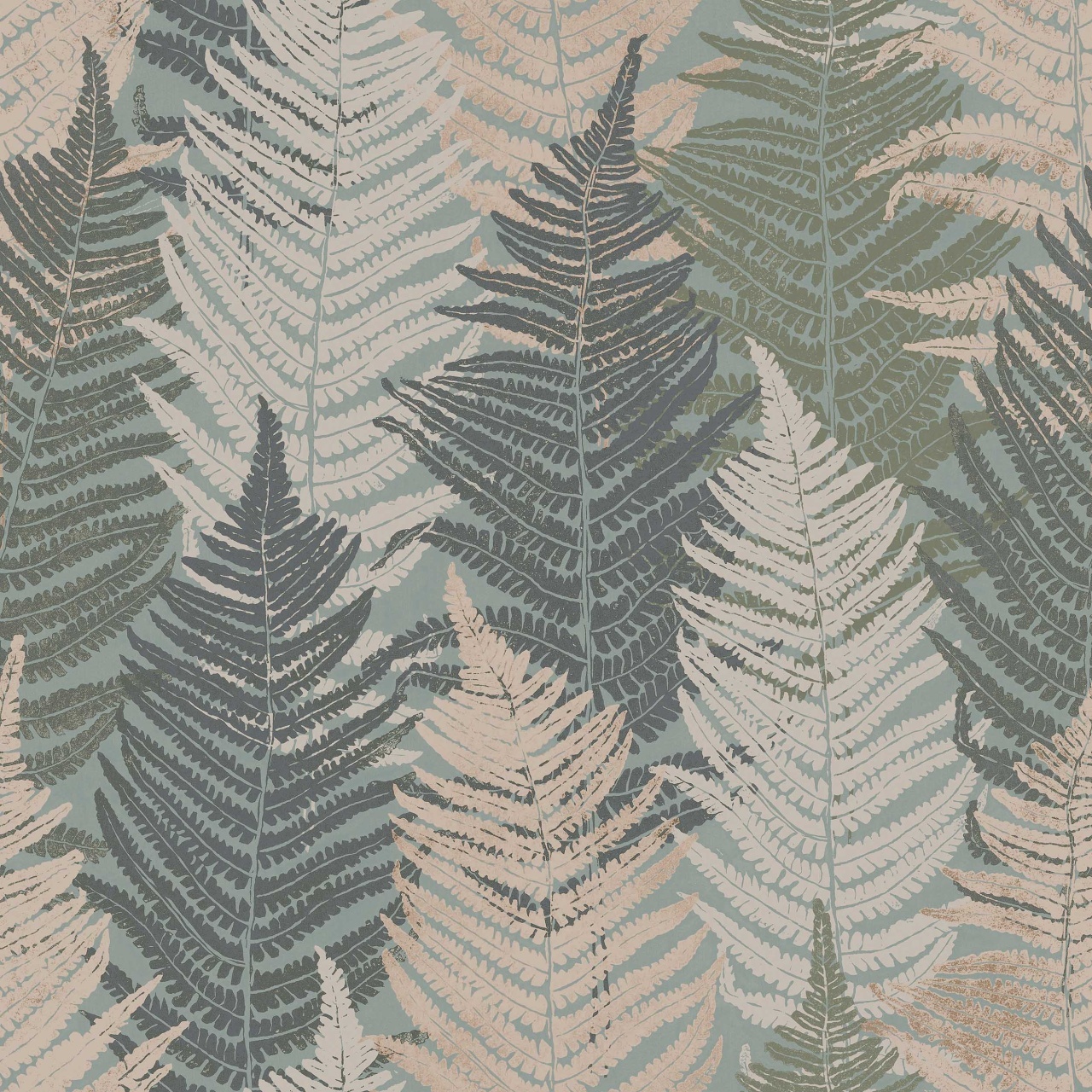 Fototapet lavabil, Fern Forest Grand 9756W — imaginea 2