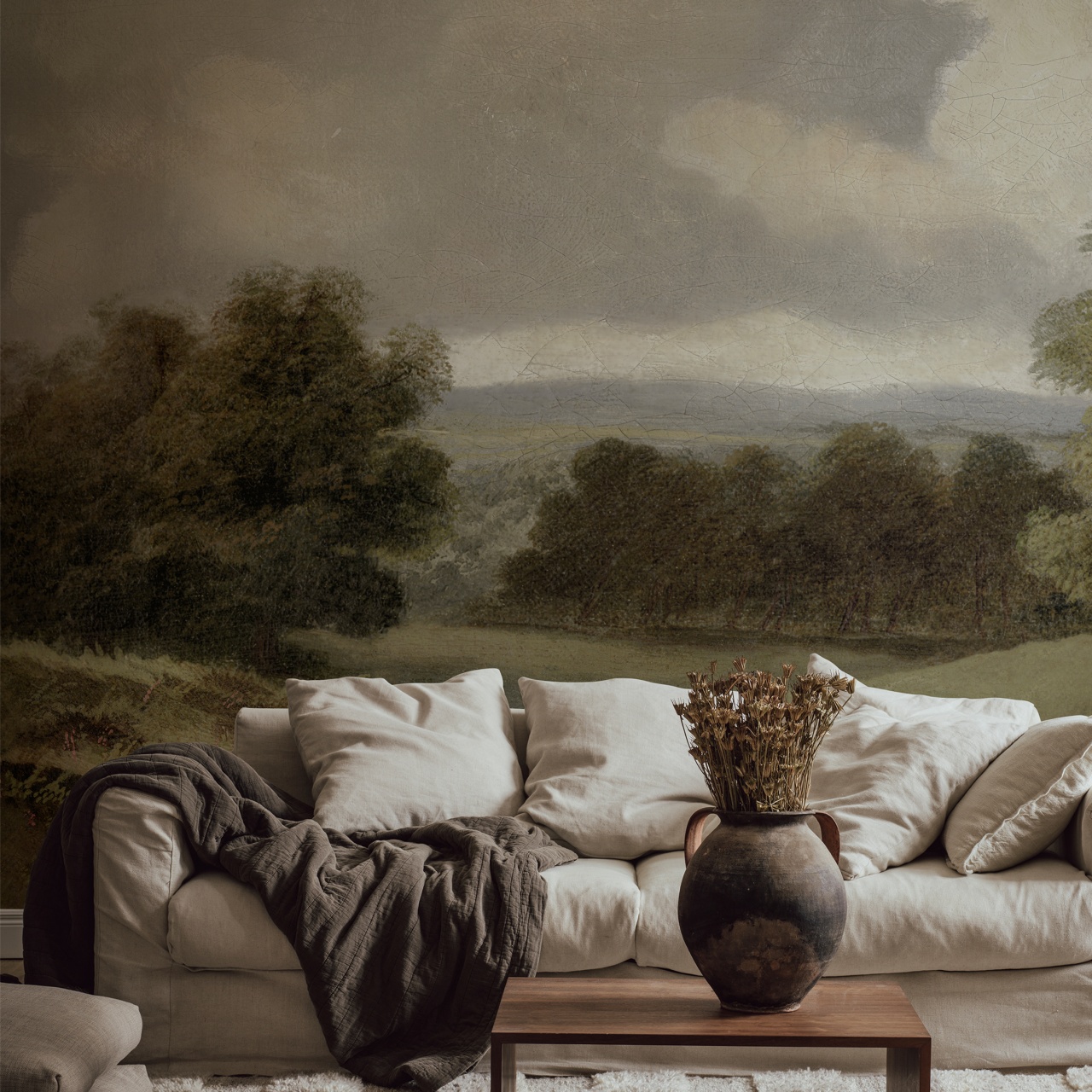 Fototapet lavabil, Oilpainting Landscape 9482W — imaginea 4