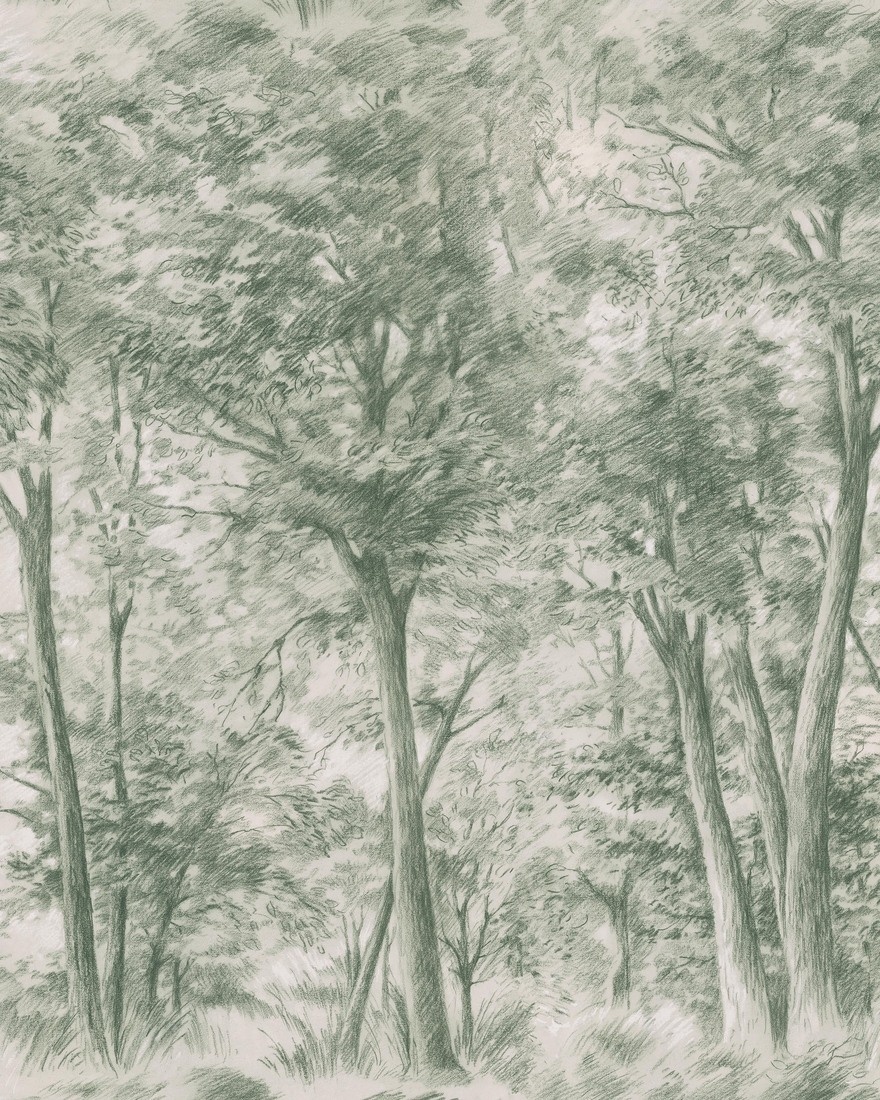 Fototapet lavabil, Sketch of Trees 9632W — imaginea 3
