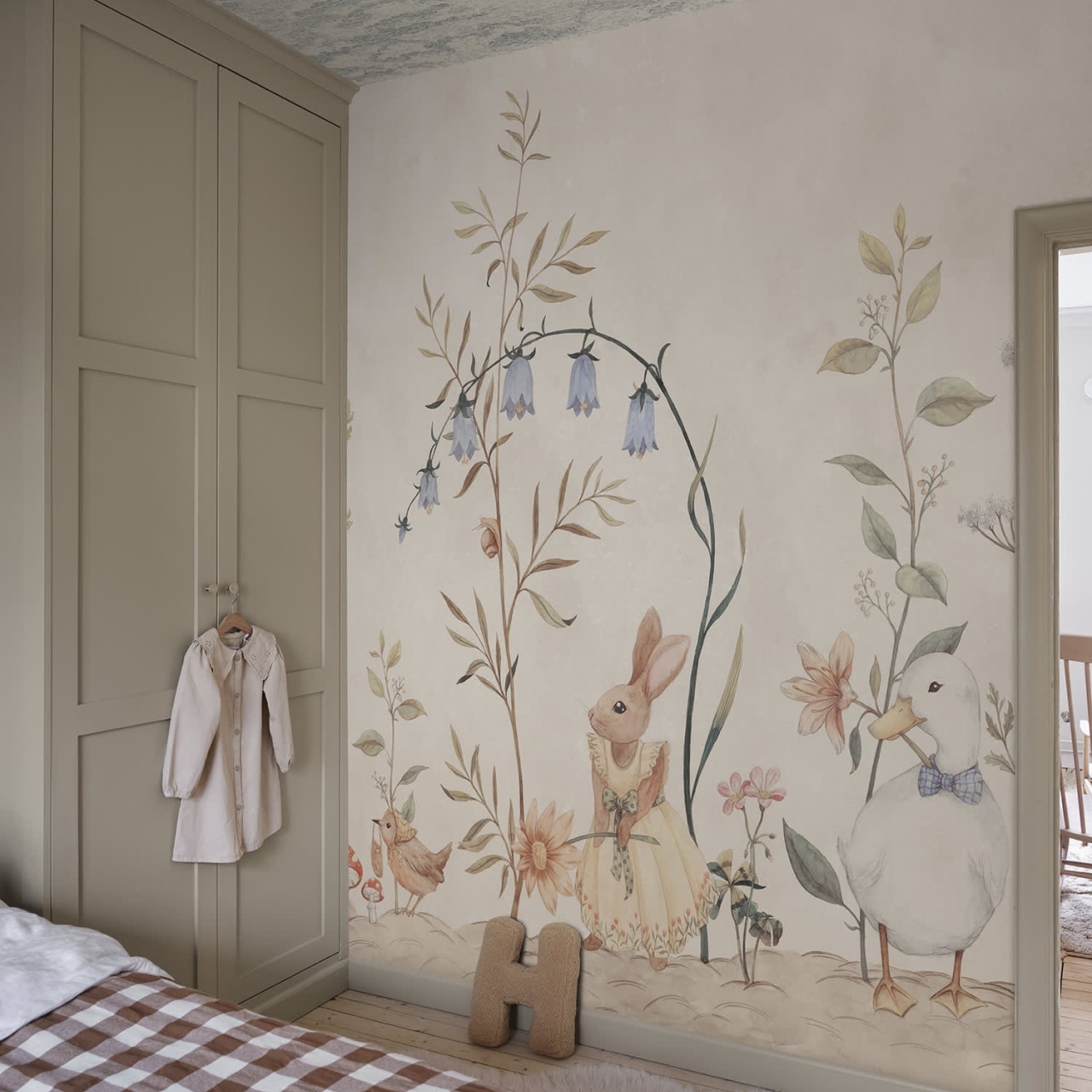 Fototapet lavabil, Vilhelmina, Beige, Sandberg