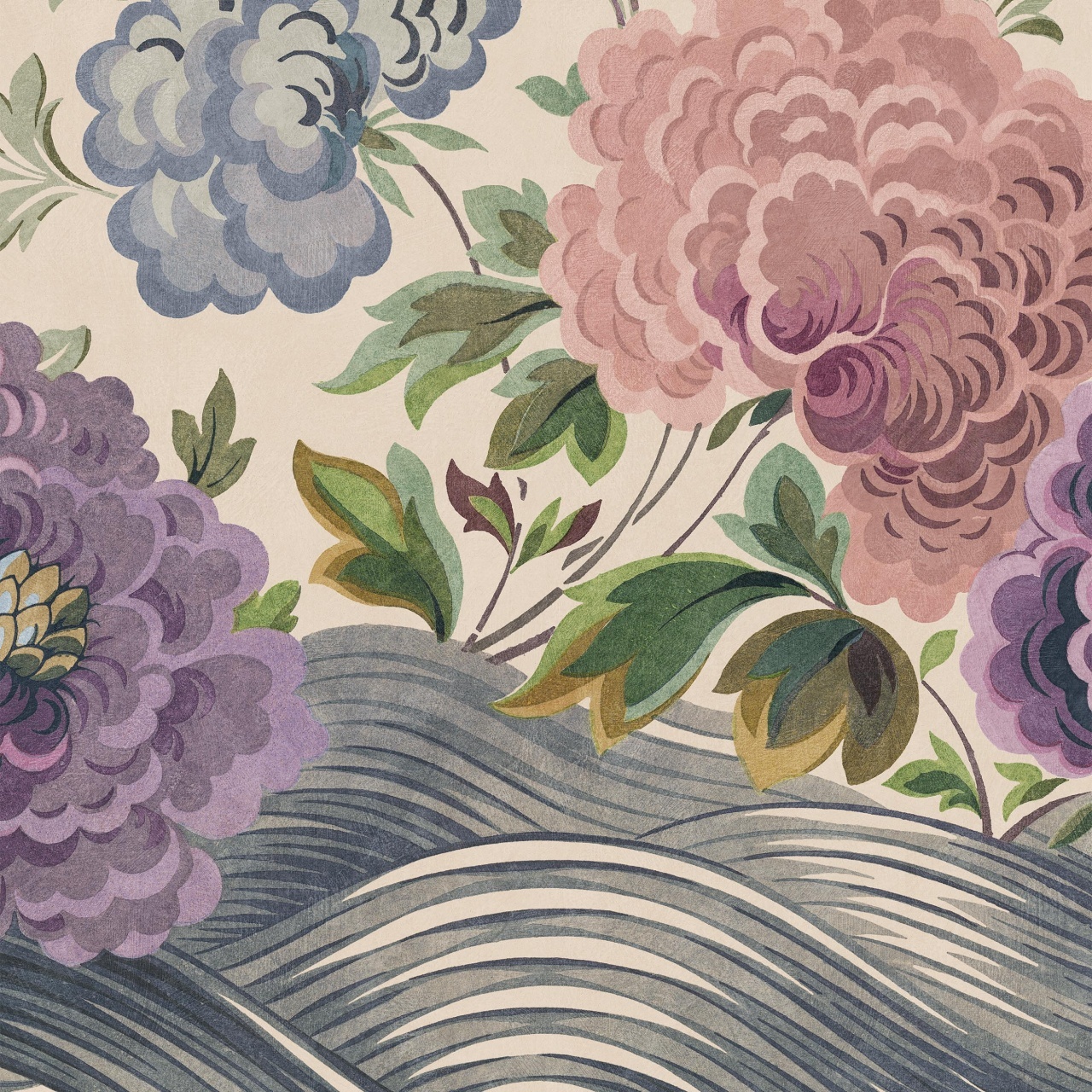 Fototapet lavabil, Wave of Flowers 9635W — imaginea 3