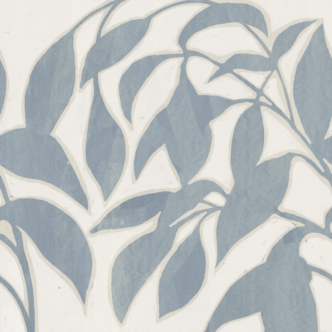 Fototapet, Leaf Silhouette, Blue, Rebel Walls - 2