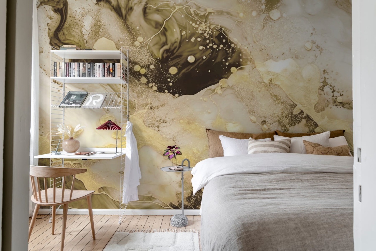 Fototapet, Marble Stream, Gold, Rebel Walls - 3