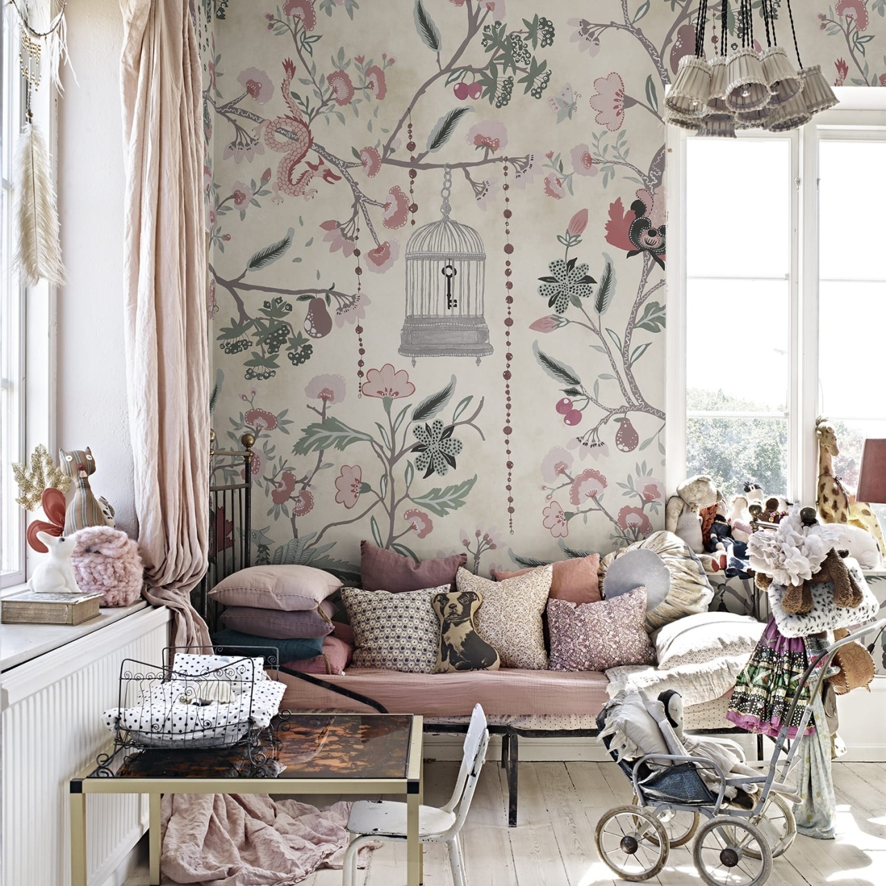 Fototapet, Mystic Garden, Beige, Rebel Walls