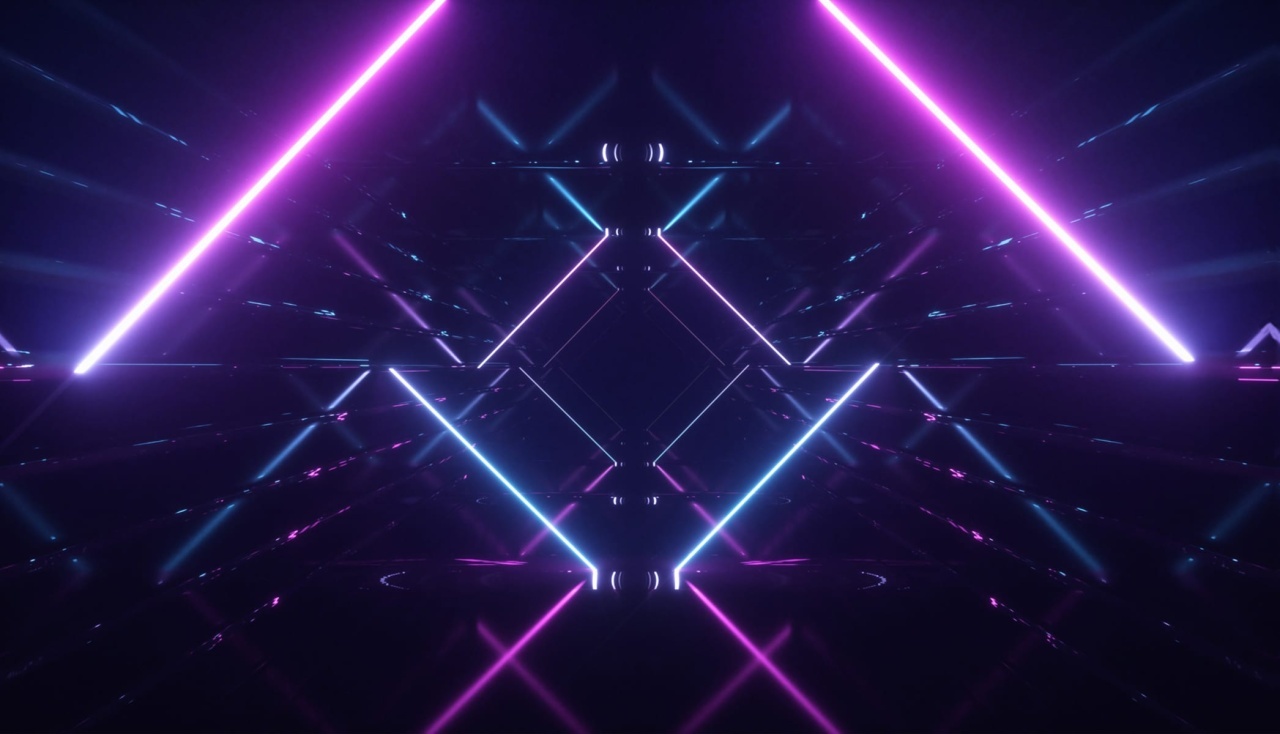 Fototapet, Neon Beams, Midnight, Rebel Walls - 2