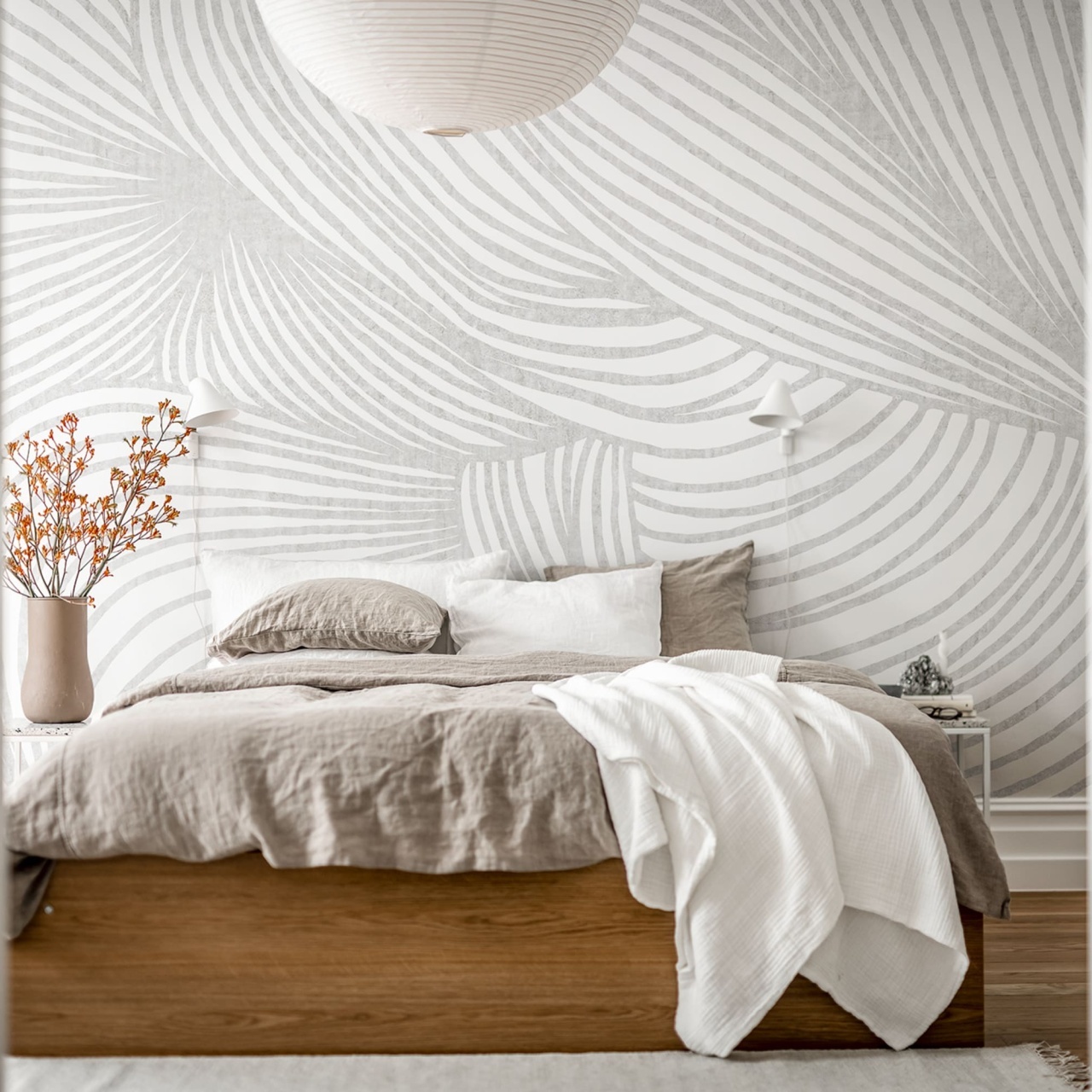 Fototapet, Opulence Lines, Grey, Rebel Walls