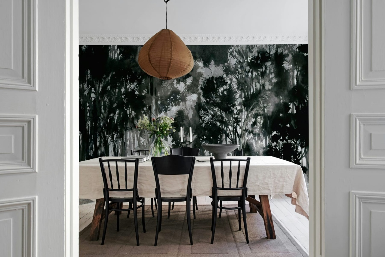 Fototapet, Painted Forest, Black, Rebel Walls - 3