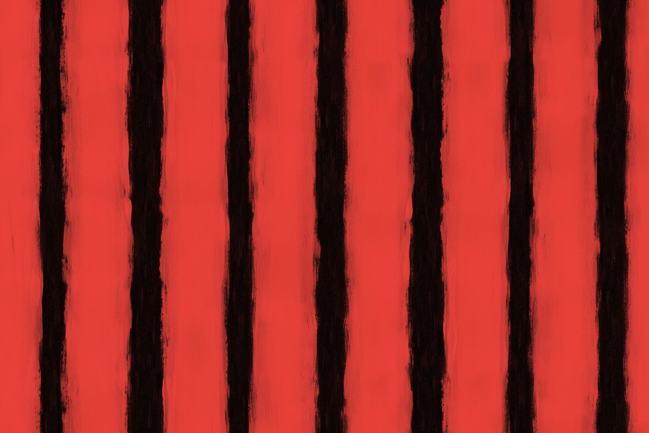 Fototapet, Painted Stripes, Red, Rebel Walls - 2