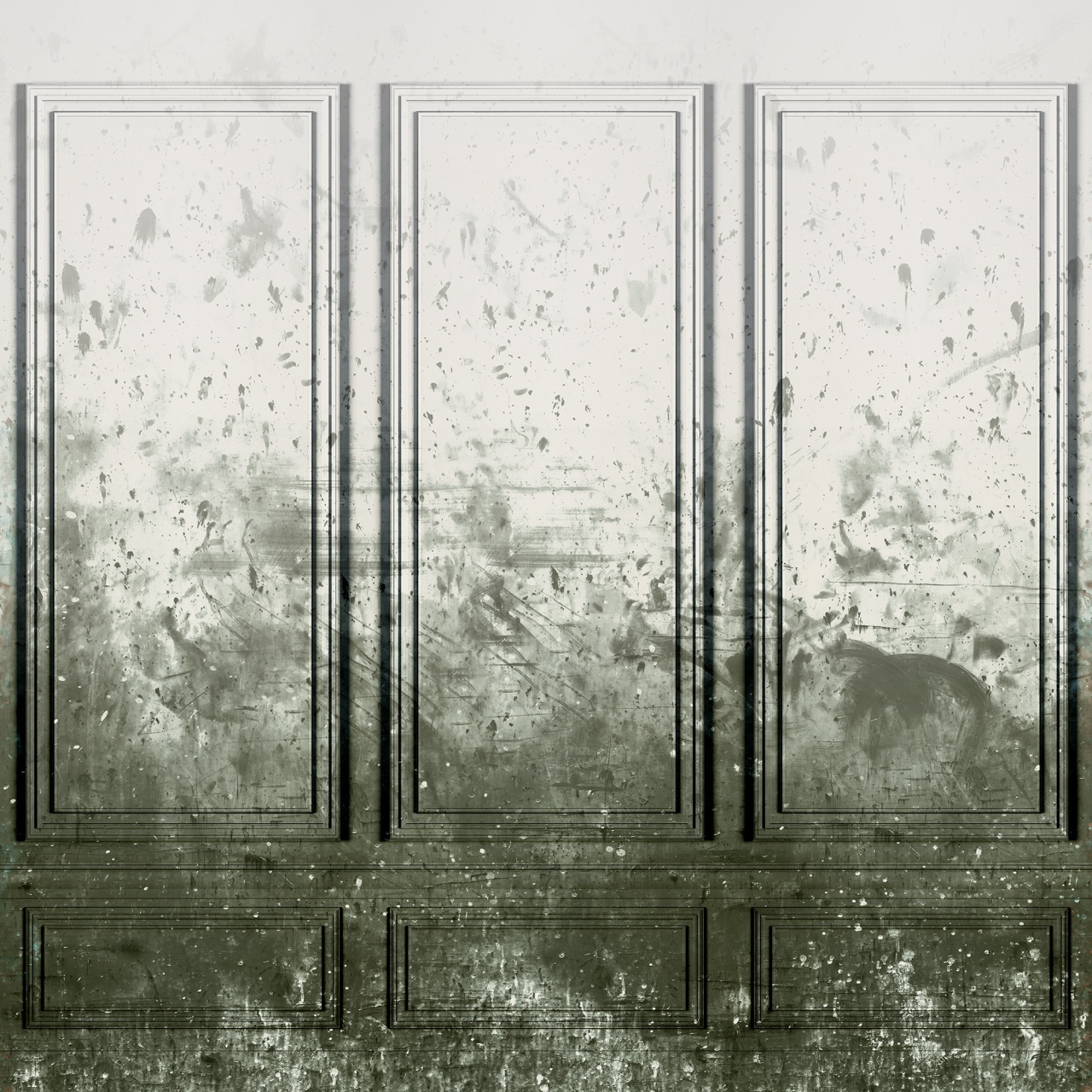 Fototapet, Patinated Panels, Moss, Rebel Walls - 2