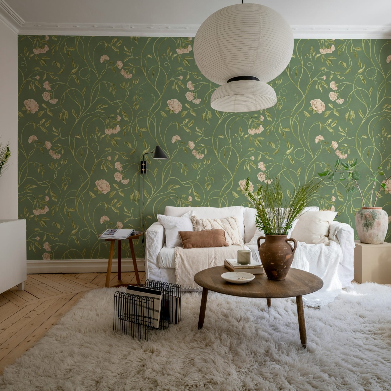 Fototapet, Peony Bloom, Green, Rebel Walls - 3