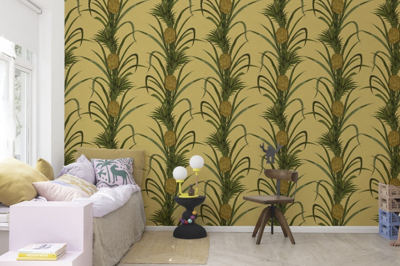 Fototapet, Pineapple, Sunshine, Rebel Walls