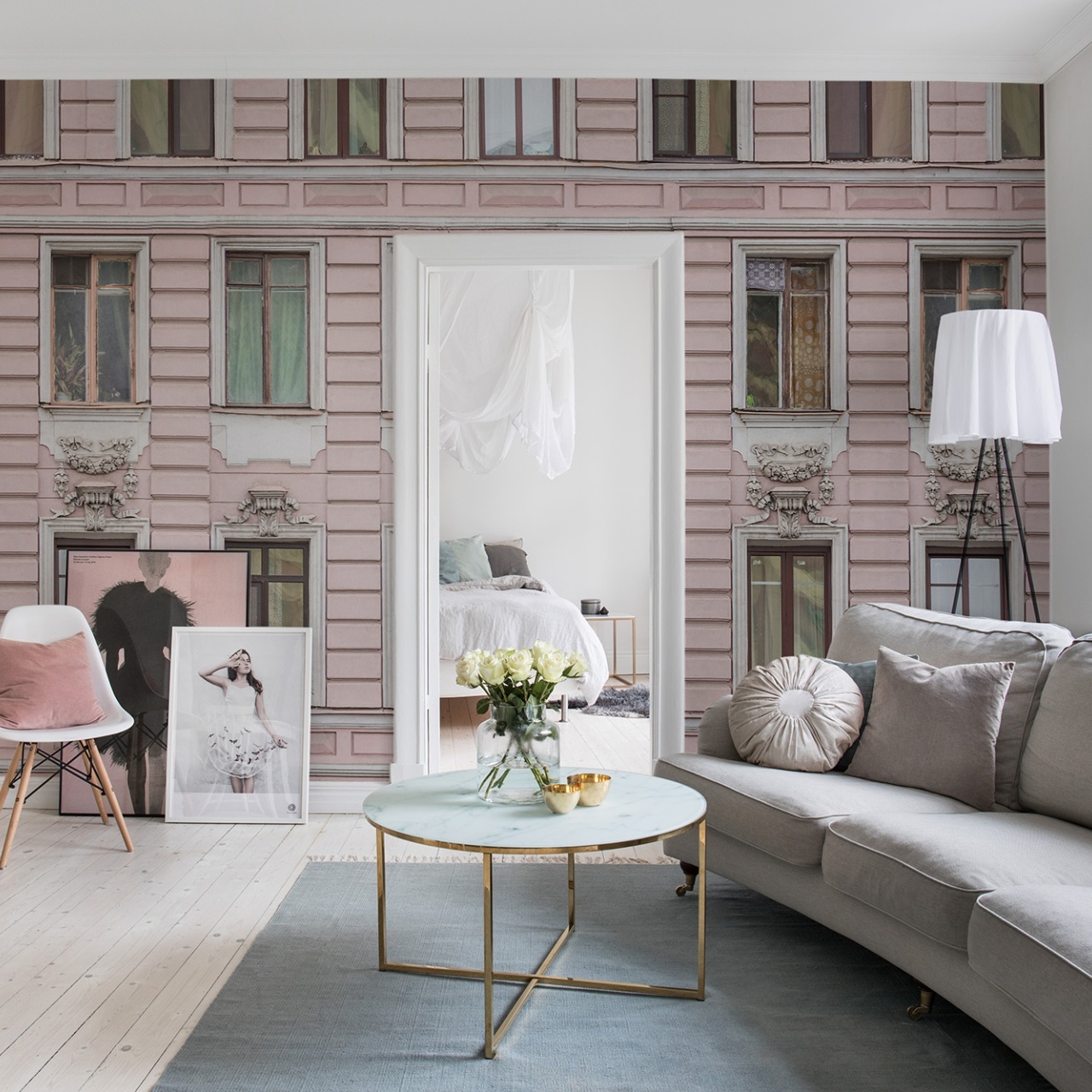 Fototapet, Pink Facade, Rebel Walls - 3