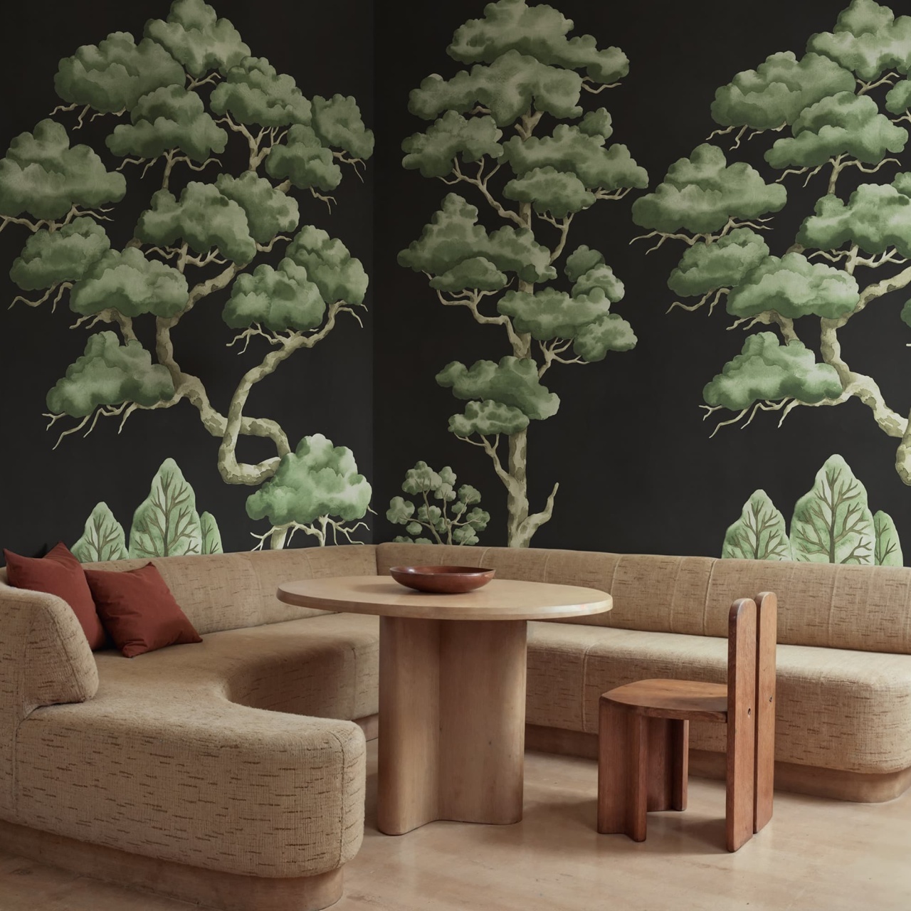Fototapet, Poetic Trees, Black, Rebel Walls