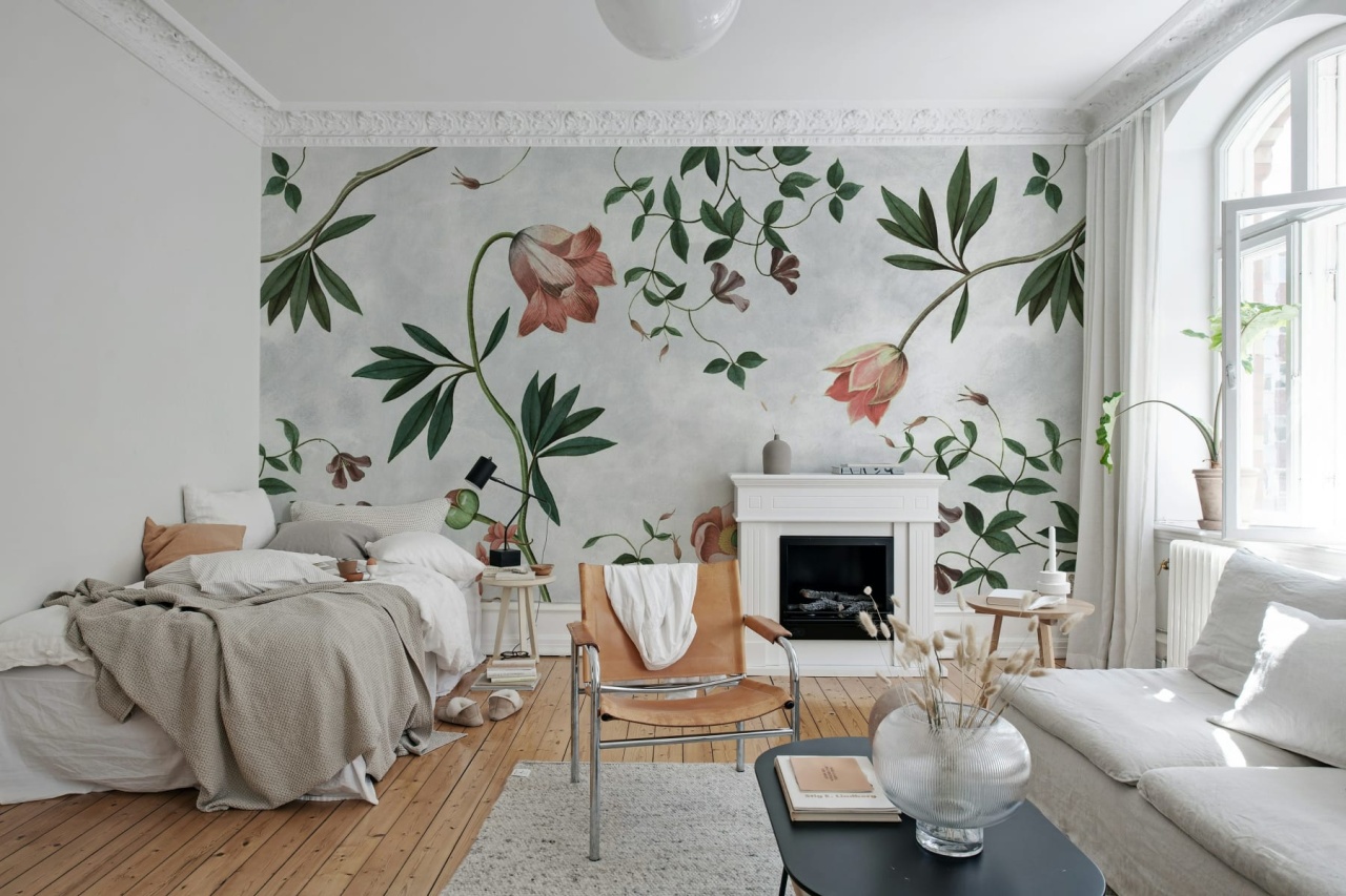 Fototapet, Romantic Garden, Pastel, Rebel Walls