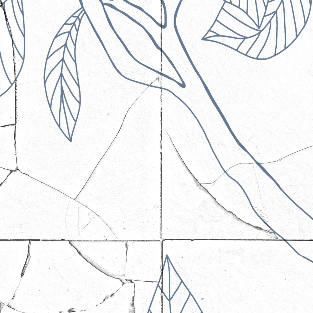 Fototapet, Rose Tiles, Blue, Rebel Walls - 4