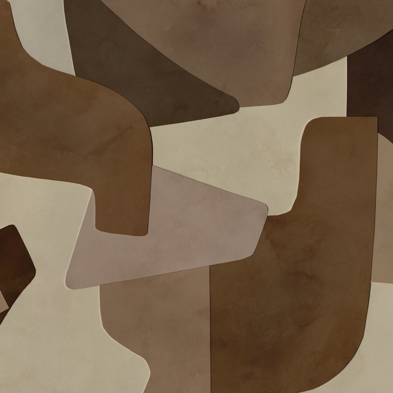 Fototapet, Serene Layers, Brown, Rebel Walls - 2