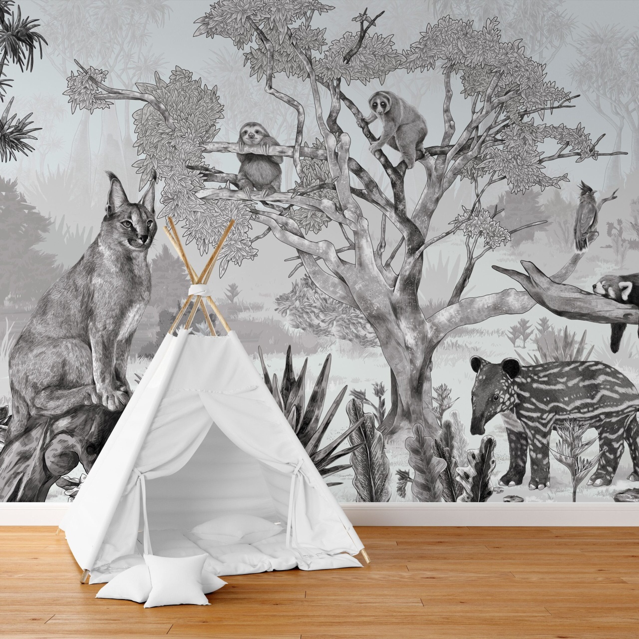 Fototapet Sleepy Meadow Gray, VLAdiLA - 4