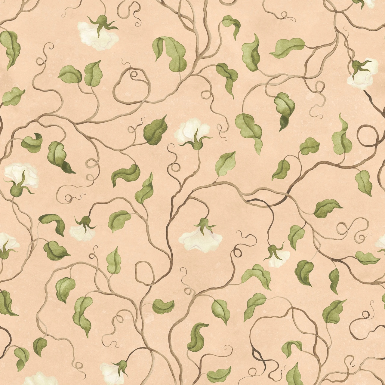 Fototapet, Soft Vines, Pink, Rebel Walls - 2