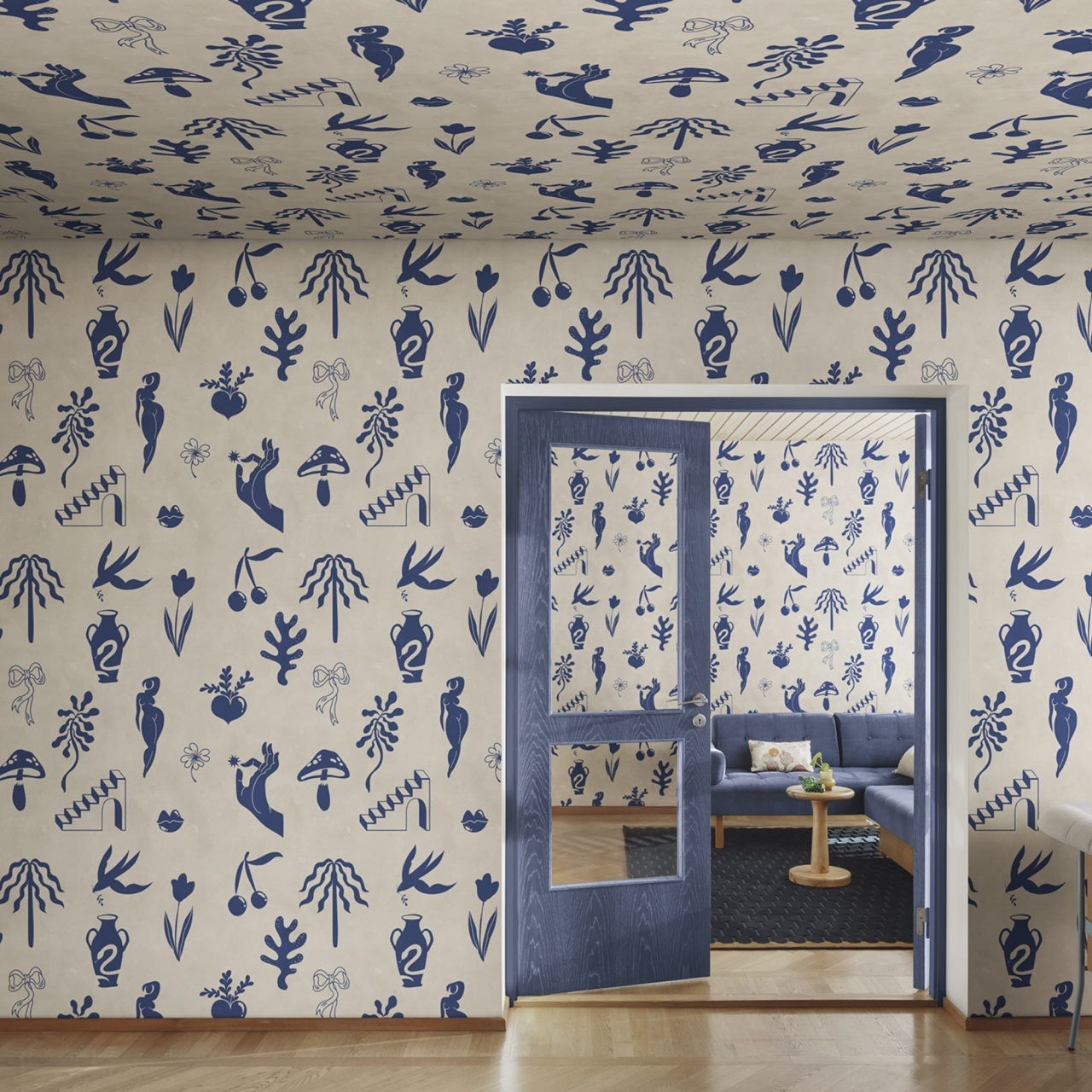 Fototapet, Symbolic Tales, Blue, Rebel Walls - 3
