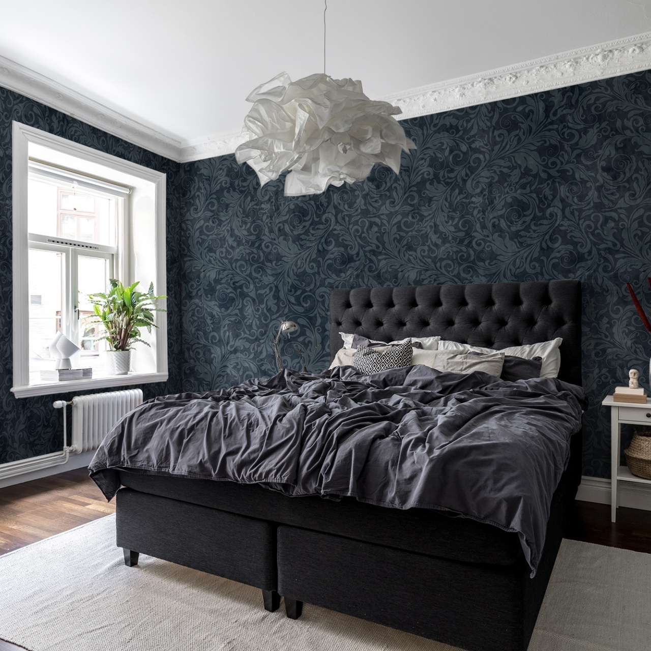 Fototapet, Twining Vines, Navy, Rebel Walls