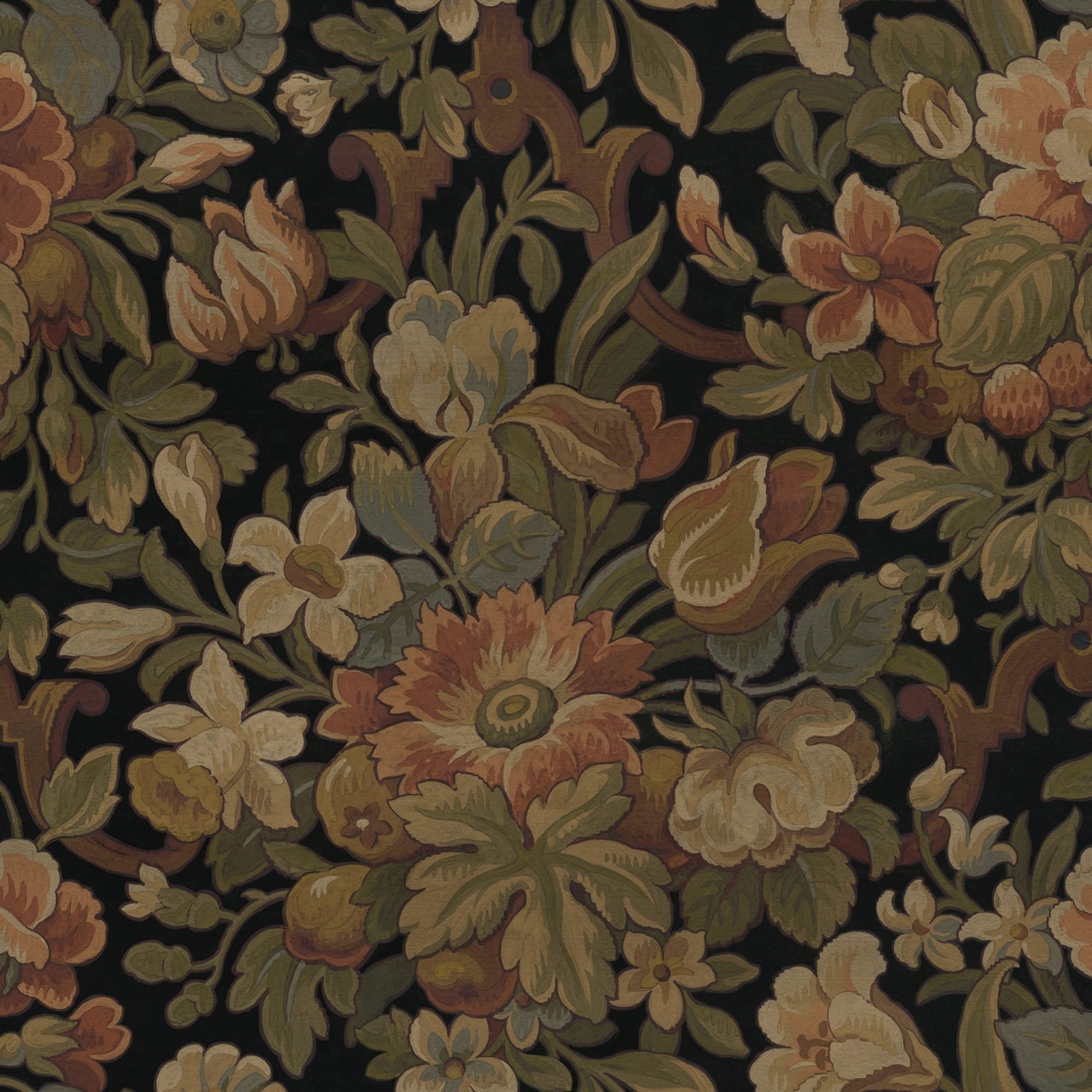 Fototapet, Vintage Flora, Ebony, Rebel Walls - 2