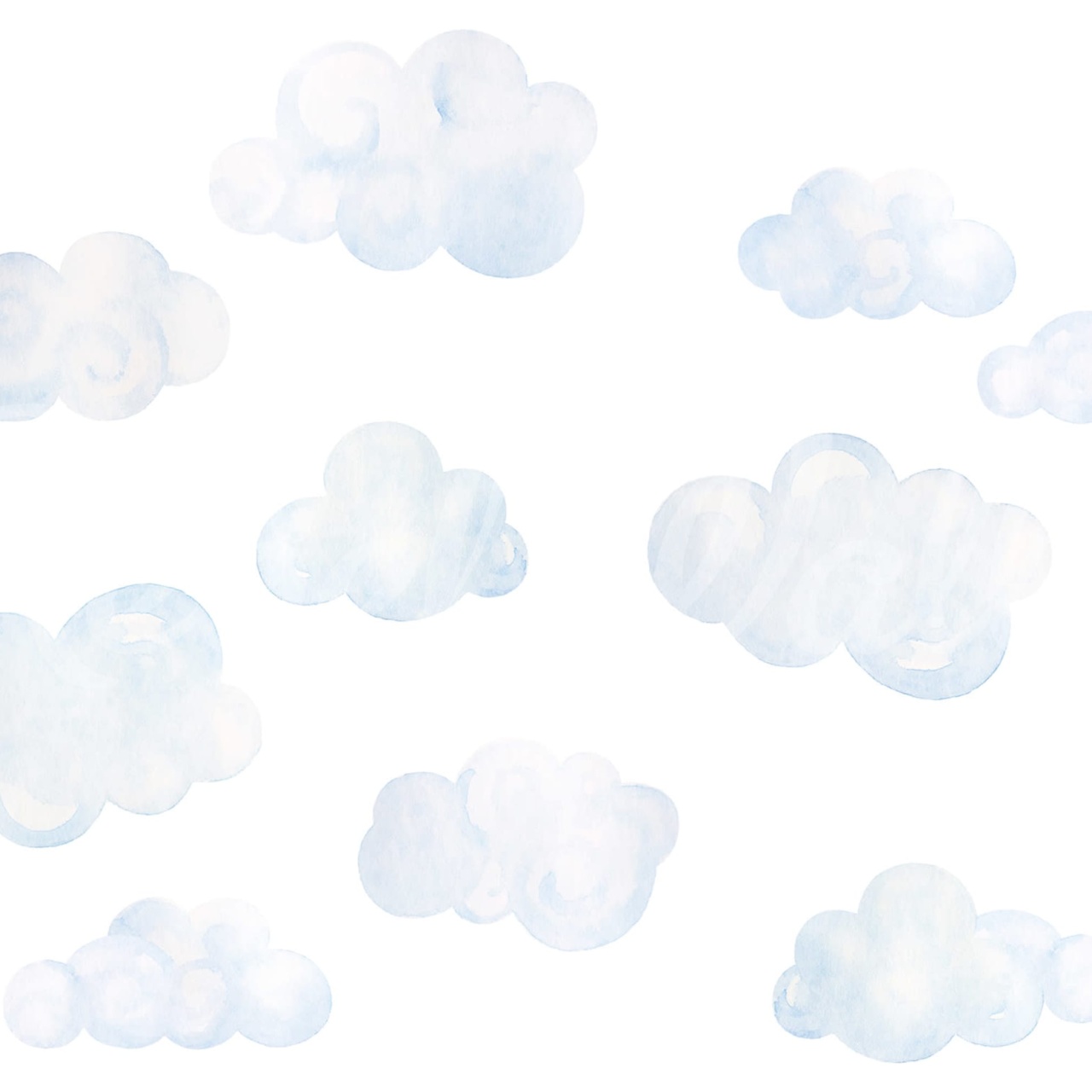 Fototapet, Watercolor Clouds, Rebel Walls - 2