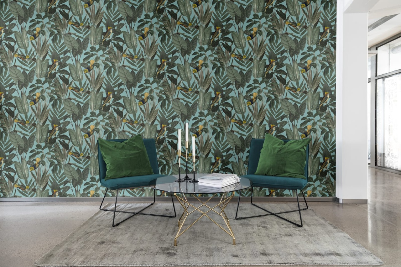 Fototapet, Yellow Bird, Rebel Walls - 4