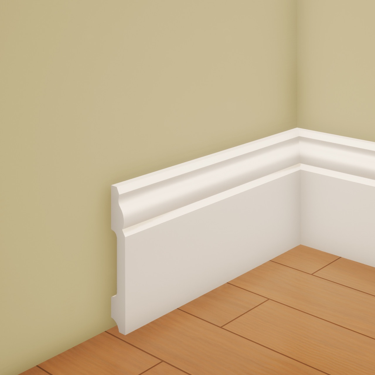 Plinta decorativa din polimer rigid L6 - 8x1.2x200 cm