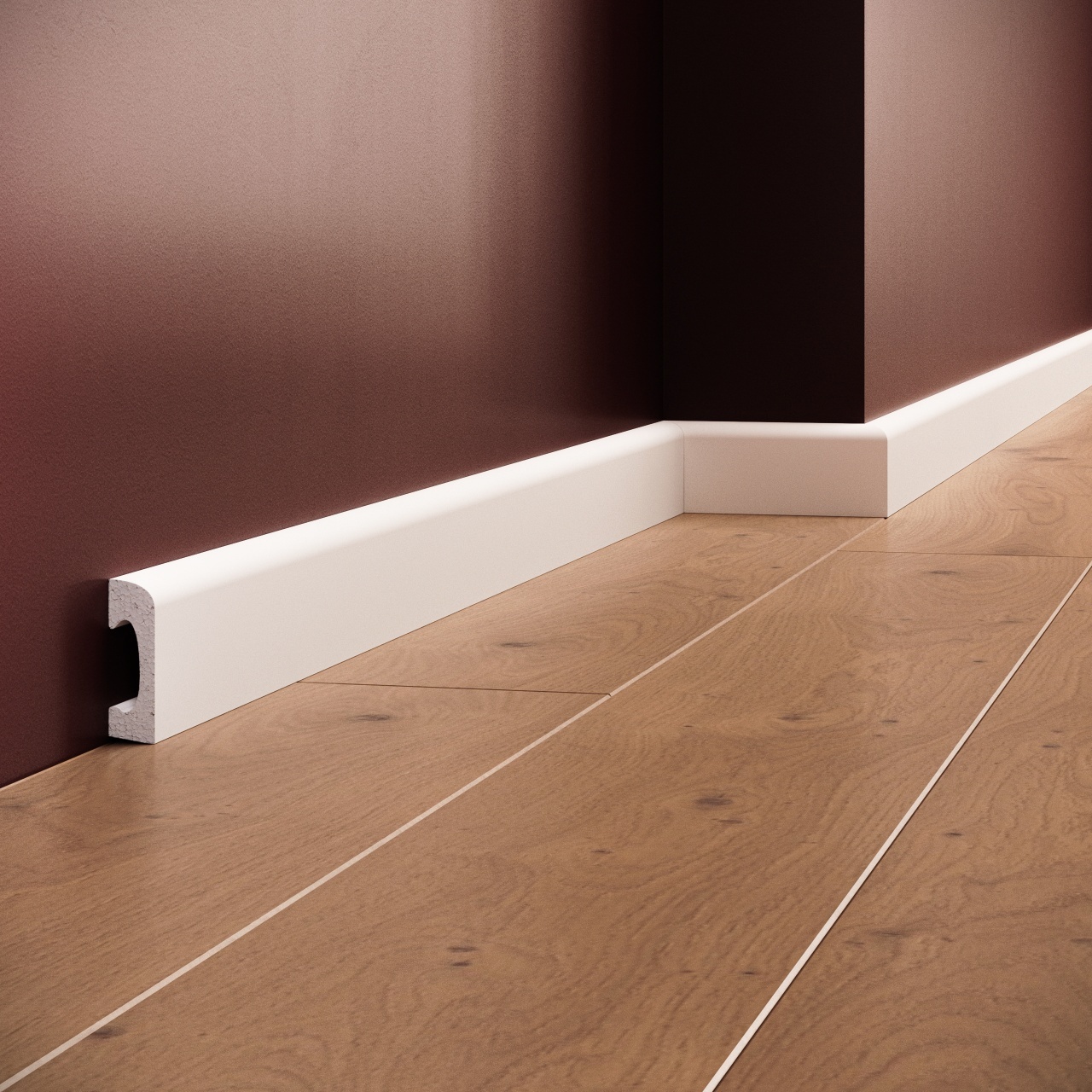 Plinta decorativa S1 - 5x1.5x200 cm