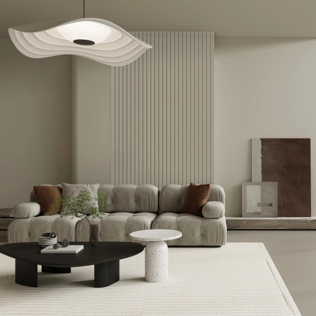 Riflaj decorativ Roca, Moonlight Grey, 270x25cm, Lamelio - 2 | YEO