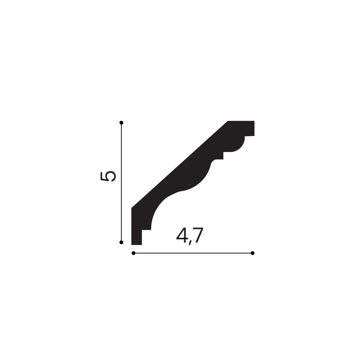 Scafa polimer rigid, Manavi, C5 - 5x4.7x200 cm — imaginea 2