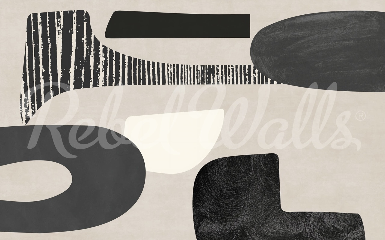 Tapet Bold Forms, Beige, Rebel Walls - 1 | YEO