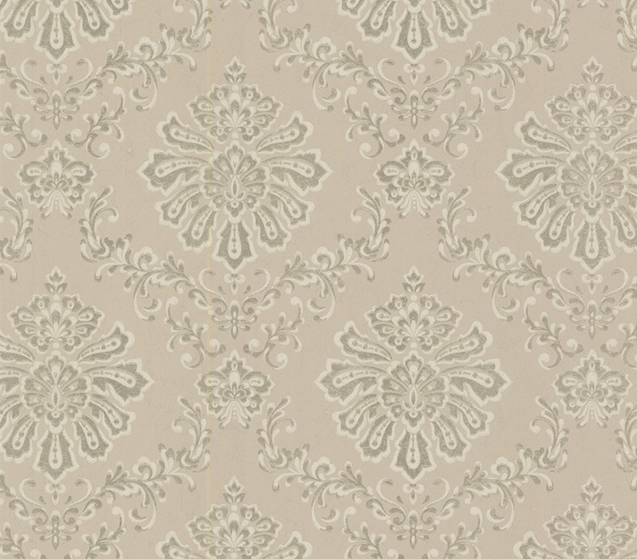 Tapet, Broughton, Taupe Natural Luxury Damask, 1838 Wallcoverings, 5.3mp / rola