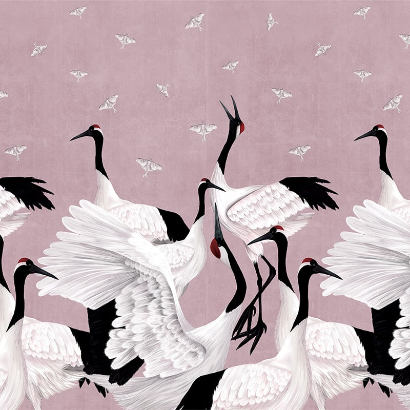 Tapet Grus Japonesis in Pink, VLAdiLA - 1 | YEO