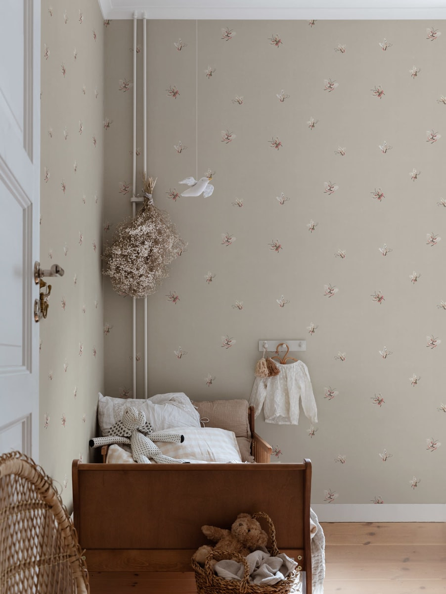 Tapet lavabil Butterflies, Sandstone, Sandberg, 5.3mp / rola - 2 | YEO