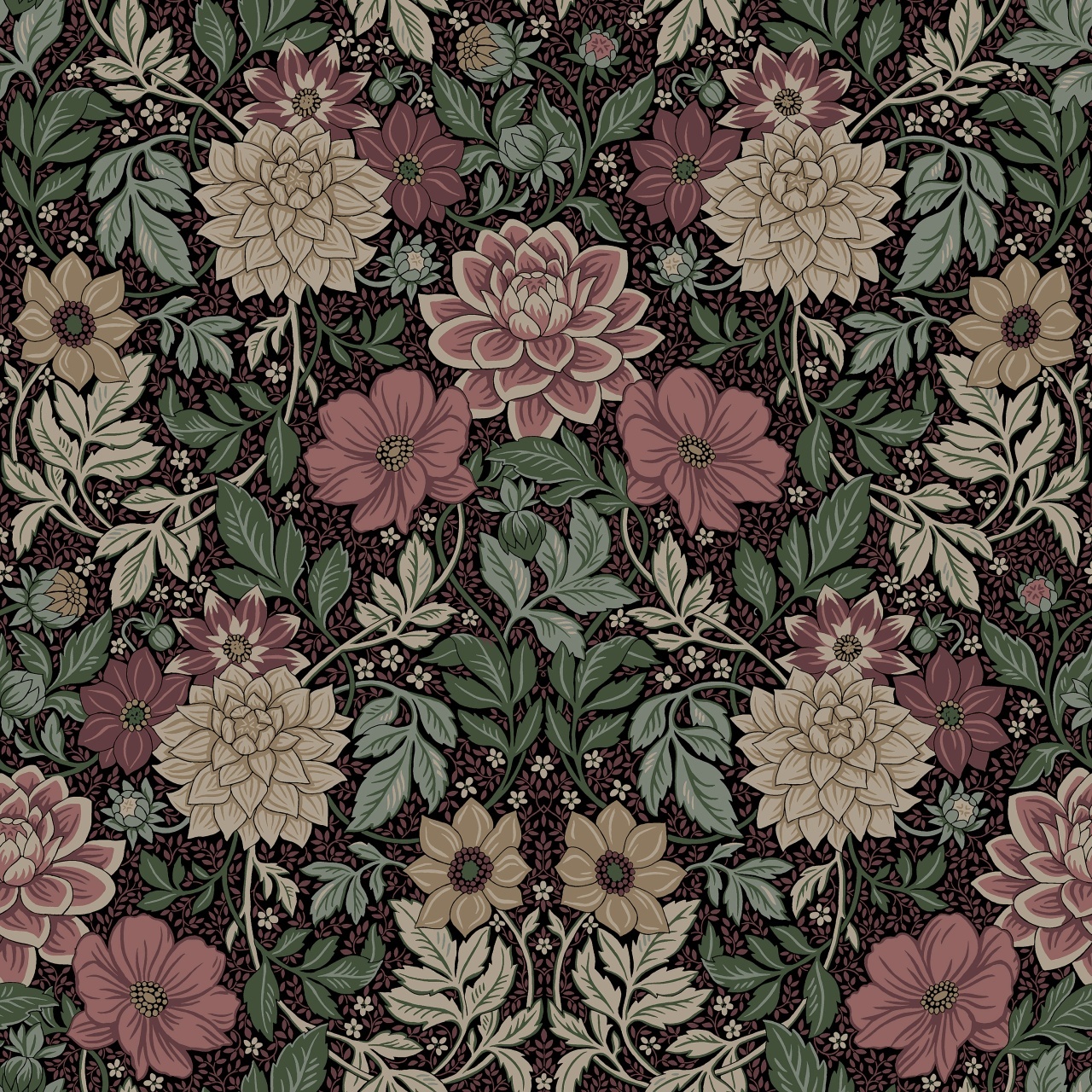Tapet lavabil, Dahlia Garden 7694, 5.3mp / rola — imaginea 5