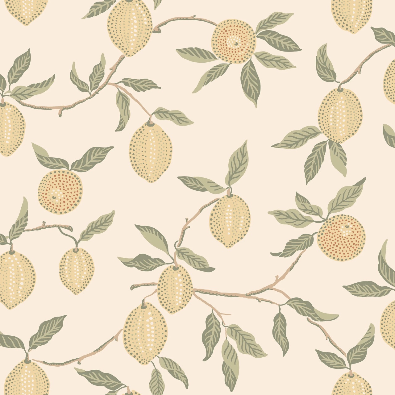 Tapet lavabil, Limone, Yellow, Sandberg, 5.3mp / rola - 2