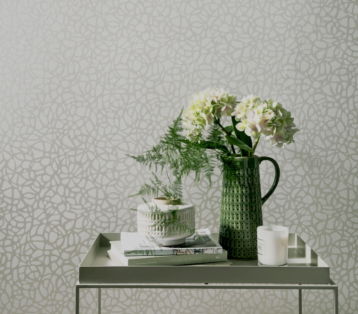 Tapet, Pebble, Pearl Cream Luxury Patterned, 1838 Wallcoverings, 5.3mp / rola
