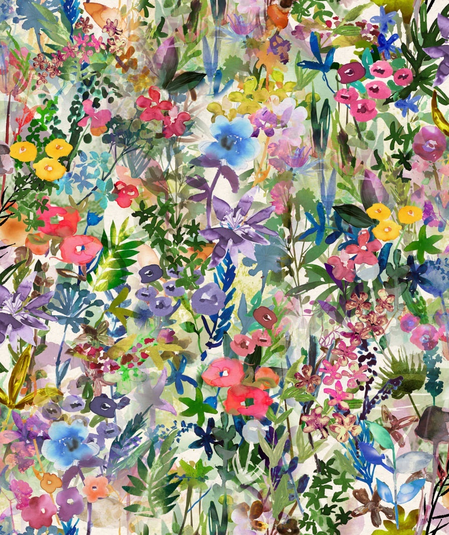 Tapet Poppy Meadow, Rainbow, Rebel Walls - 2