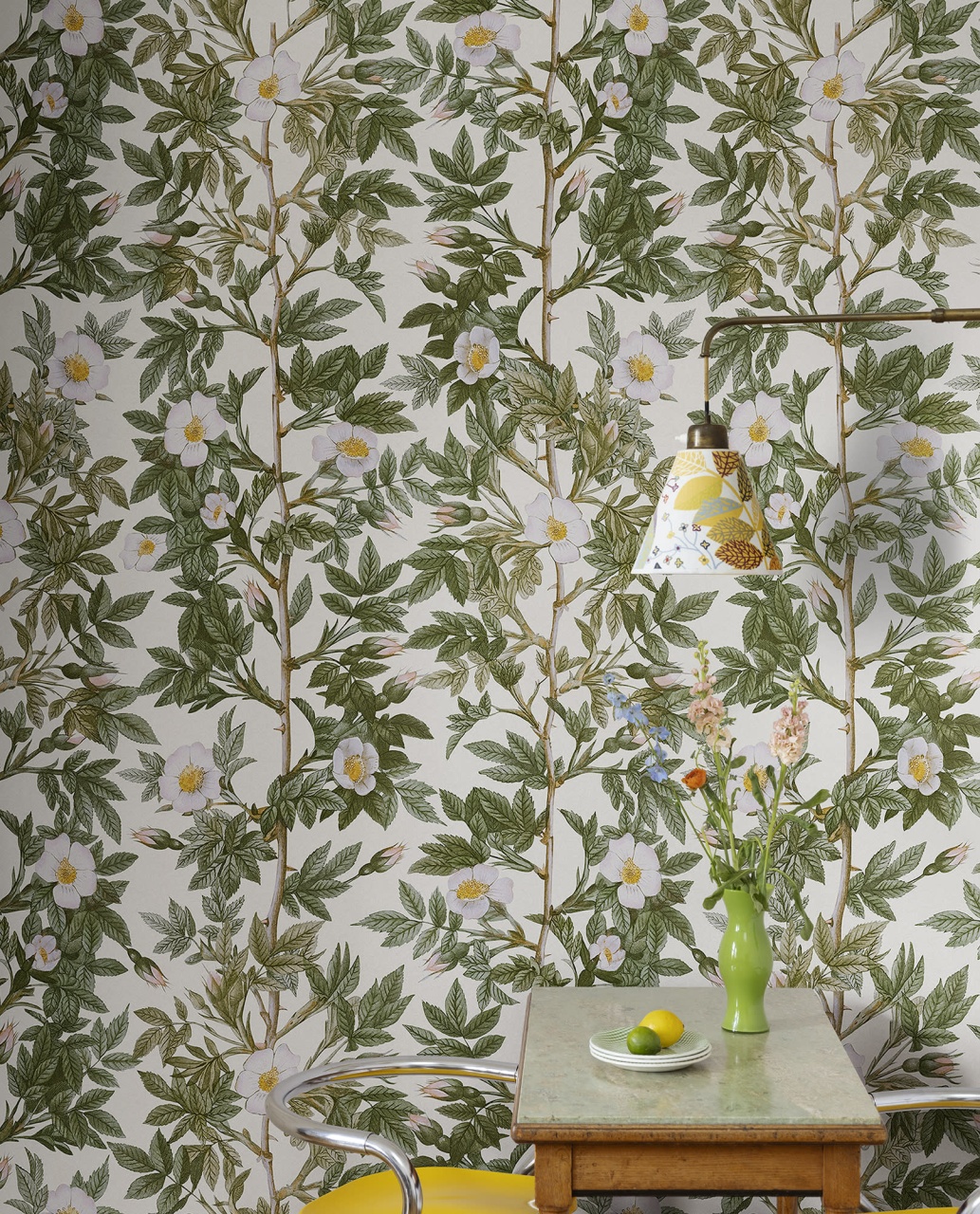 Tapet Rose Hip, Green, Rebel Walls - 2 | YEO