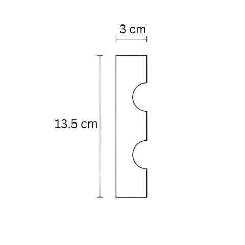 Ancadrament exterior AT11A-13.5x3x200cm - Img 2