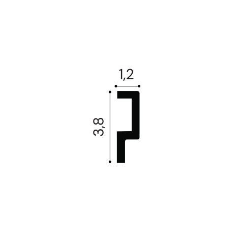 Brau poliuretan flexibil, Manavi, B23F-3.8x1.2x200cm - Img 2