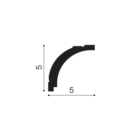 Cornisa polimer rigid, Manavi, C4 - 5x5x200 cm - Img 2