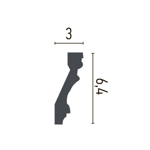 Cornisa poliuretan C747 - 6.4x3x200 cm - Img 2