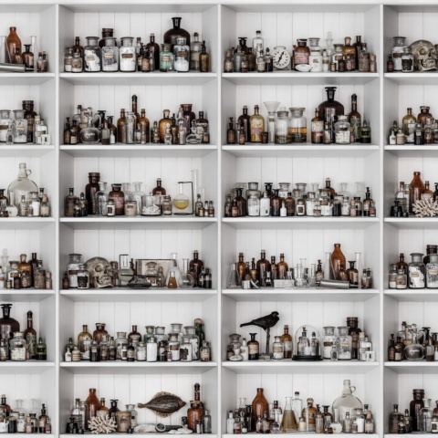 Fototapet, 3D Cabinet of Curios, Raw, Rebel Walls - Img 2