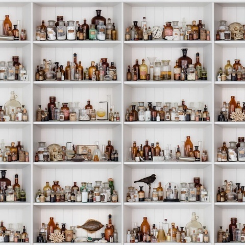 Fototapet, 3D Cabinet of Curios, Rebel Walls - Img 2