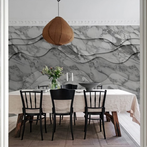 Fototapet, 3D Wave, Marble, Rebel Walls - Img 3