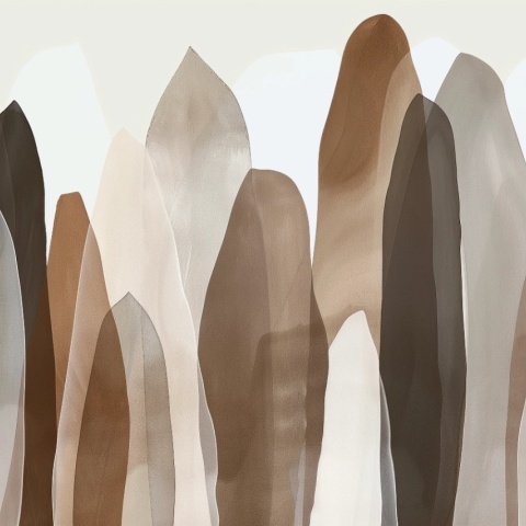 Fototapet Abstract Marron et Beige Petale Rêve MP203