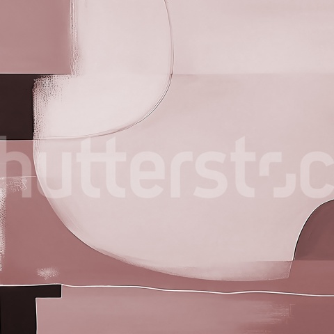 Fototapet, Abstract Shapes, Burgundy, Rebel Walls - Img 2